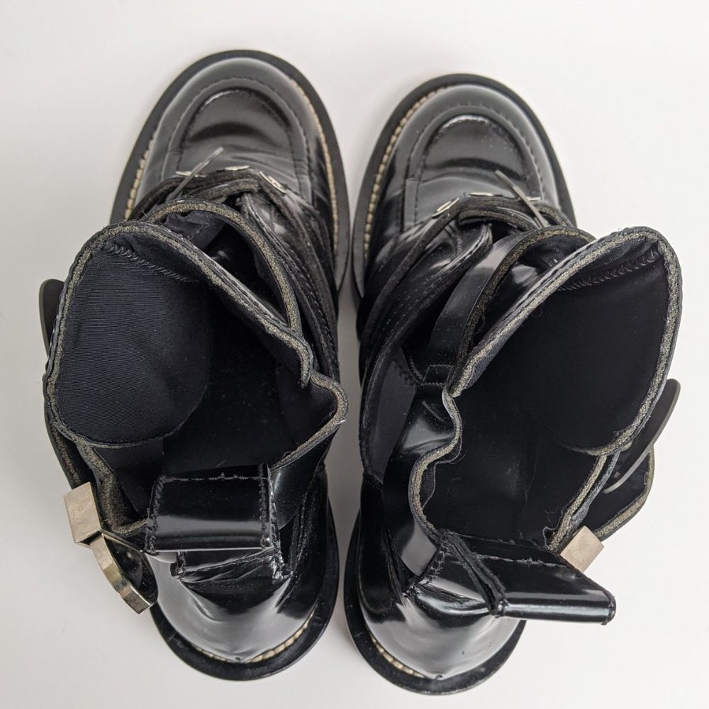 SOLDBalenciaga Ceinture Buckle Cut Out Ankle Boots - Picture 5 of 8